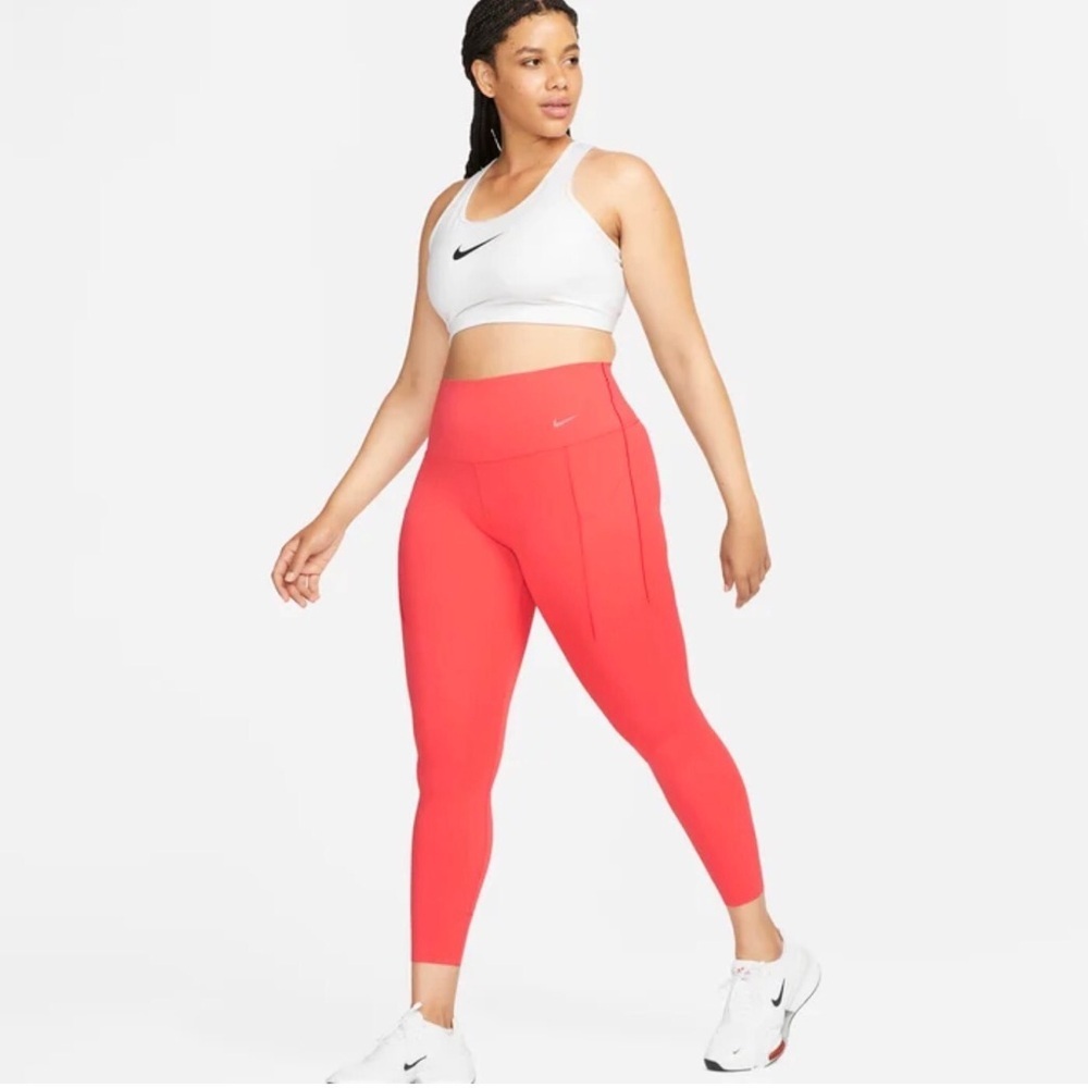 Nike Universa Dri-Fit Women's InfinaSmooth Leggings H/R Ember Glow Size-S NWT - Picture 3 of 11